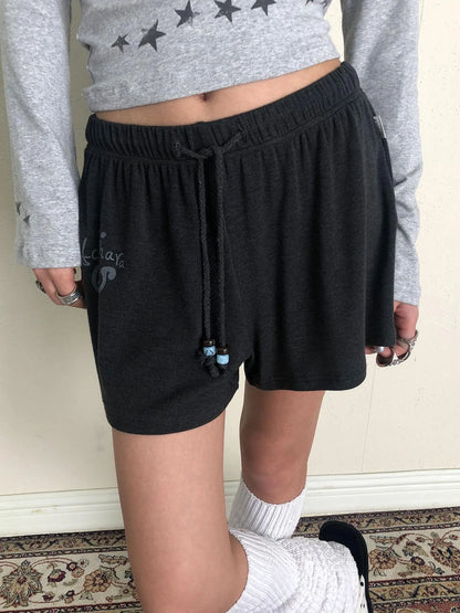 Achihara Rabbit Shorts 2025 Early Autumn Anti Peep Lined Shorts