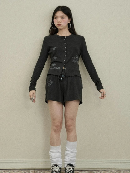 Achihara Rabbit Shorts 2025 Early Autumn Anti Peep Lined Shorts