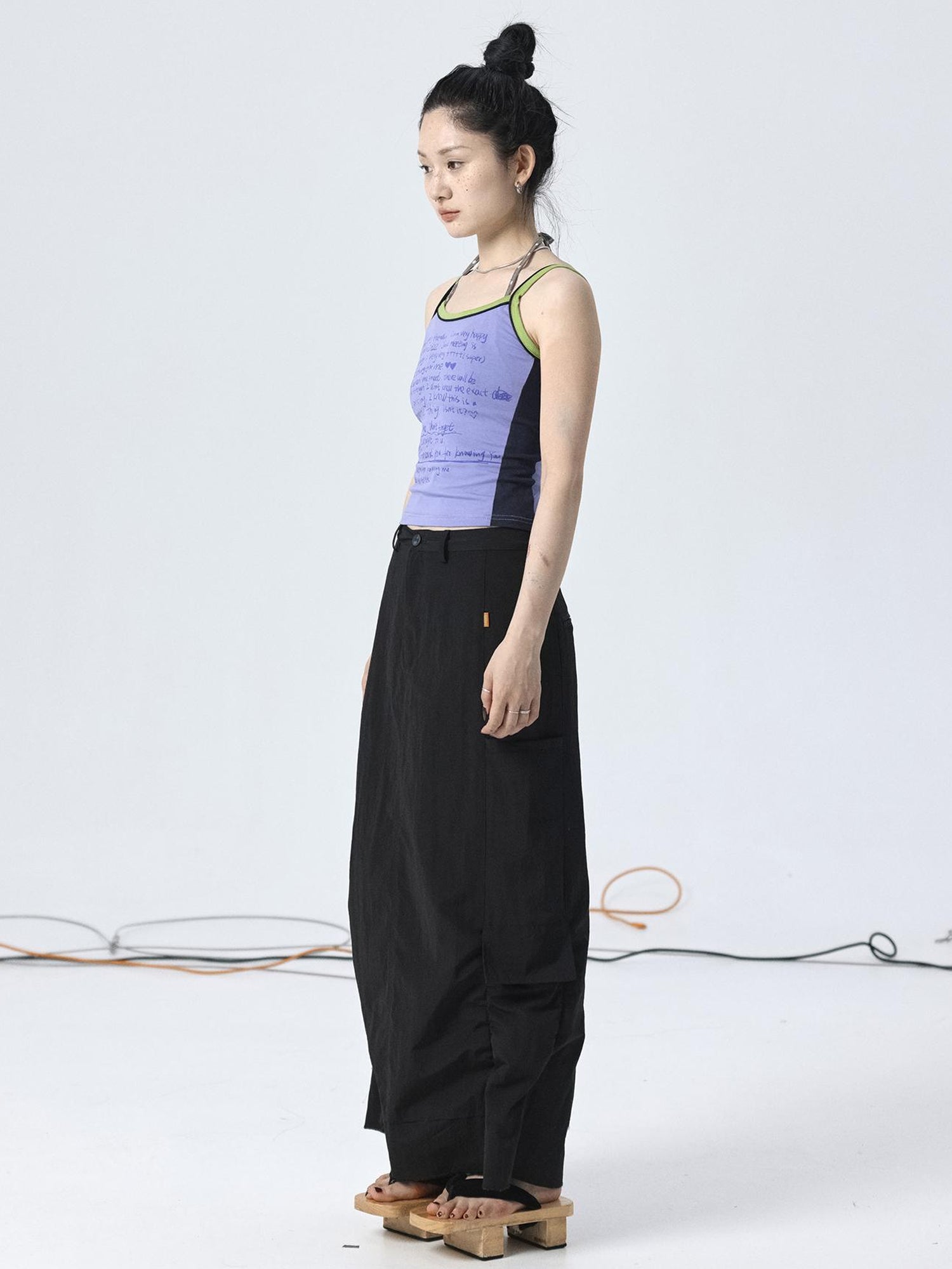 Achihara Adjustable Parachute Pants &amp; Fishtail Skirt Set