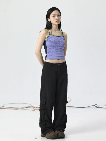 Parachute Pants with Adjustable Fit &amp; Fishtail Skirt Co-ord Set