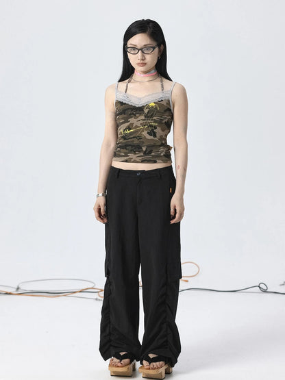 Parachute Pants with Adjustable Fit &amp; Fishtail Skirt Co-ord Set