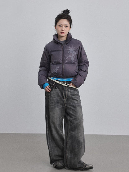 Achihara Alchemy Inspired Quilted Nylon Jacket