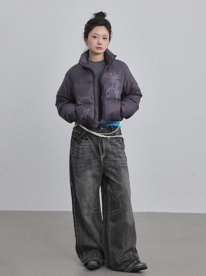 Achihara Alchemy Inspired Quilted Nylon Jacket