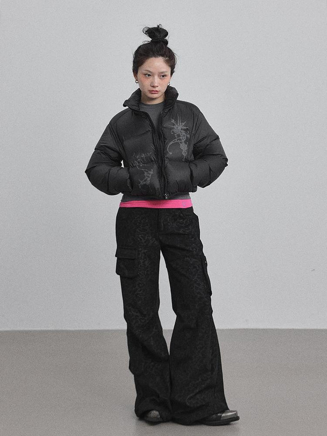 Achihara Alchemy Inspired Quilted Nylon Jacket