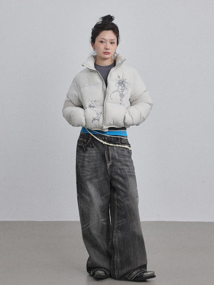 Achihara Alchemy Inspired Quilted Nylon Jacket