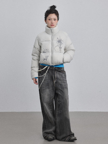 Achihara Alchemy Inspired Quilted Nylon Jacket