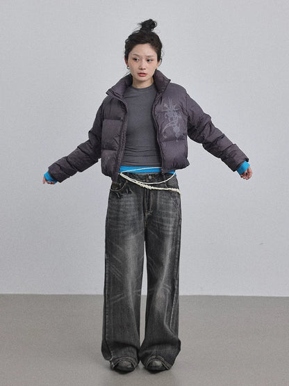 Achihara Alchemy Inspired Quilted Nylon Jacket-4