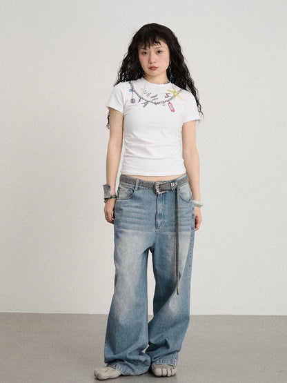 Alocasia Cotton Tee With Star Charm