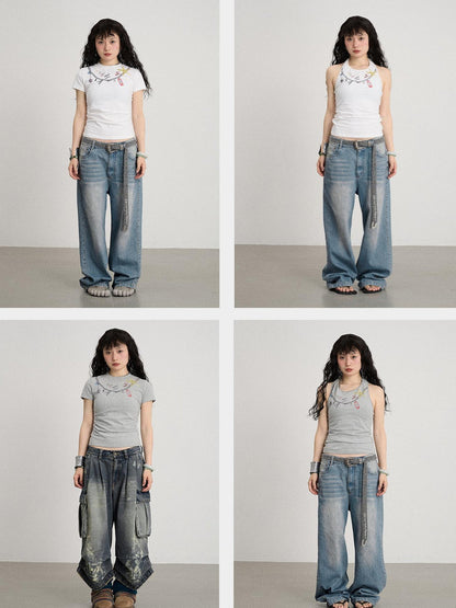 Achihara Alocasia Cotton Tee With Star Charm
