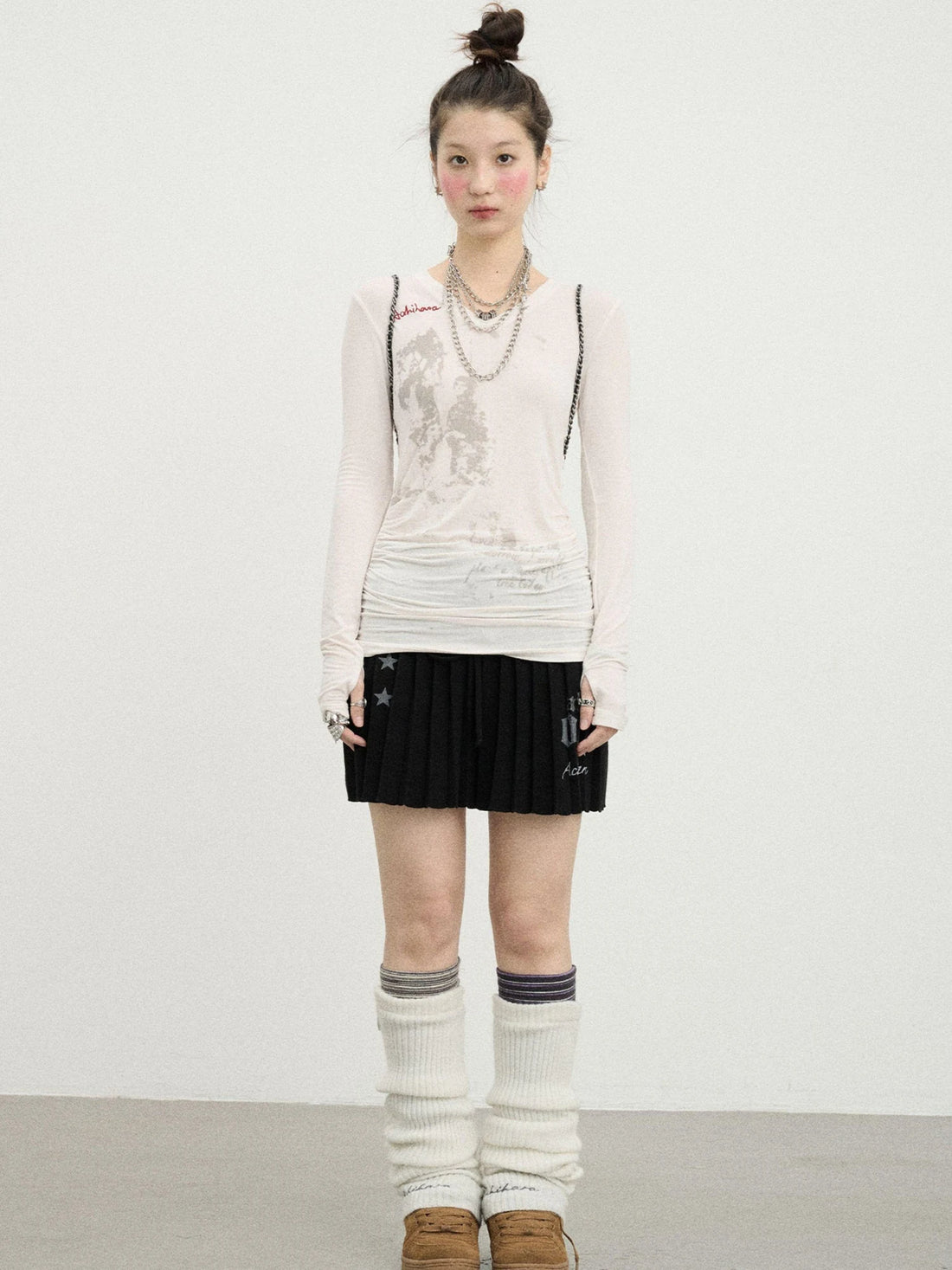 Apple Tree Twist T-Shirt Lightweight Long Sleeve Sun Protection Top