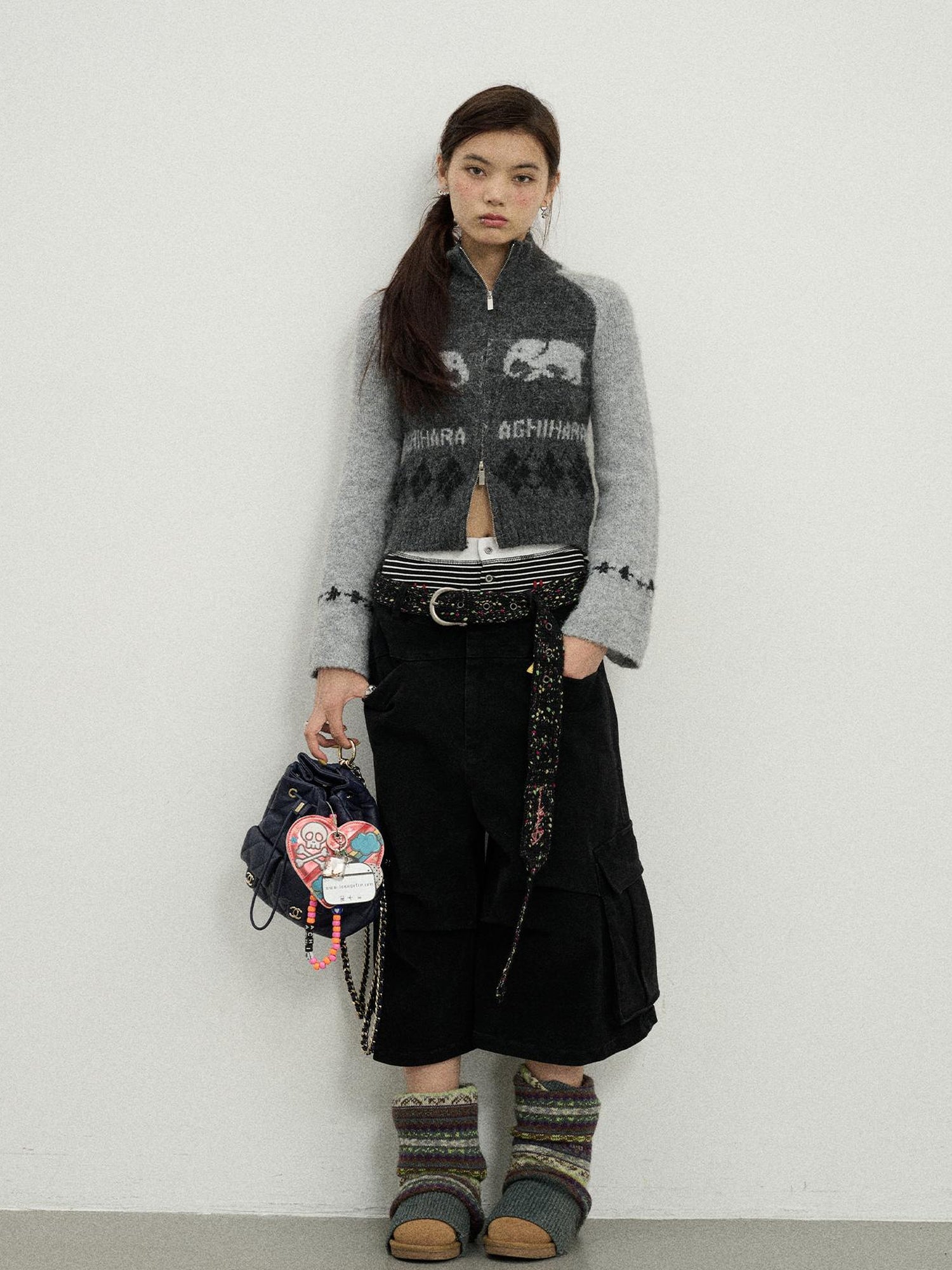 Achihara Babar Story Alpaca Knit Sweater