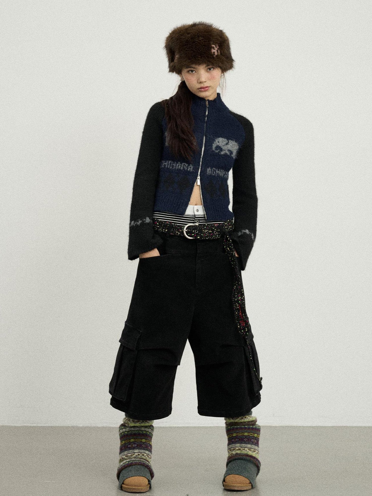 Achihara Babar Story Alpaca Knit Sweater
