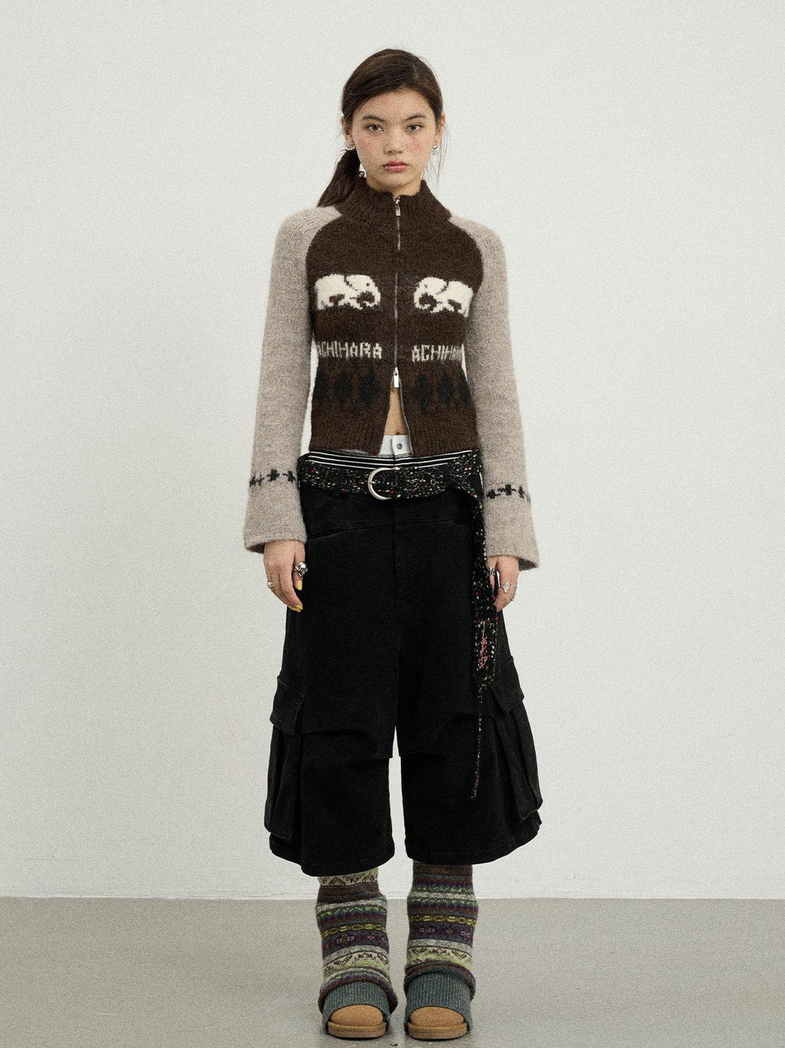 Achihara Babar Story Alpaca Knit Sweater