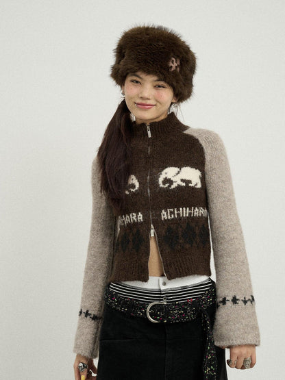 Achihara Babar Story Alpaca Knit Sweater