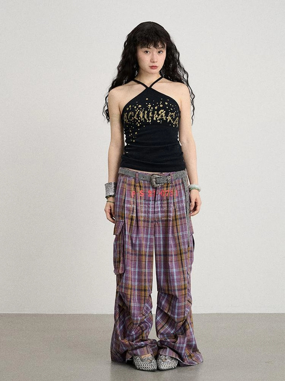 Bangkok Beach Metallic Halter Top