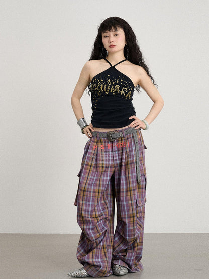 Achihara Bangkok Beach Metallic Halter Top