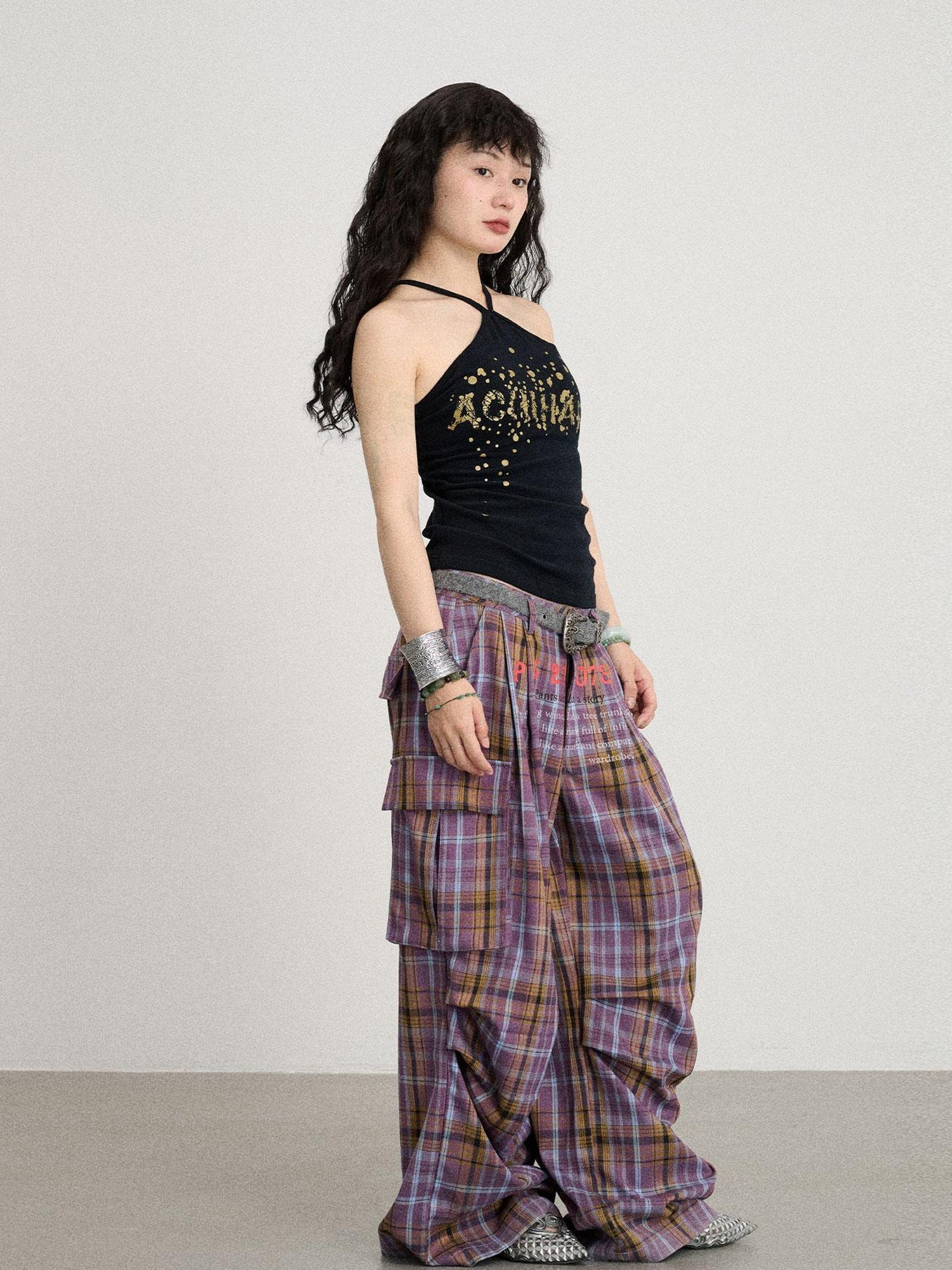 Achihara Bangkok Beach Metallic Halter Top