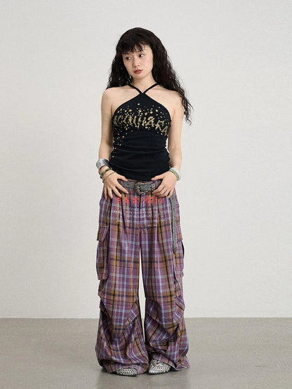Bangkok Beach Metallic Halter Top