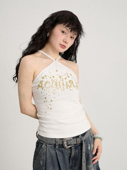 Achihara Bangkok Beach Metallic Halter Top