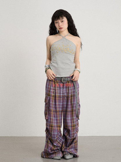 Achihara Bangkok Beach Metallic Halter Top