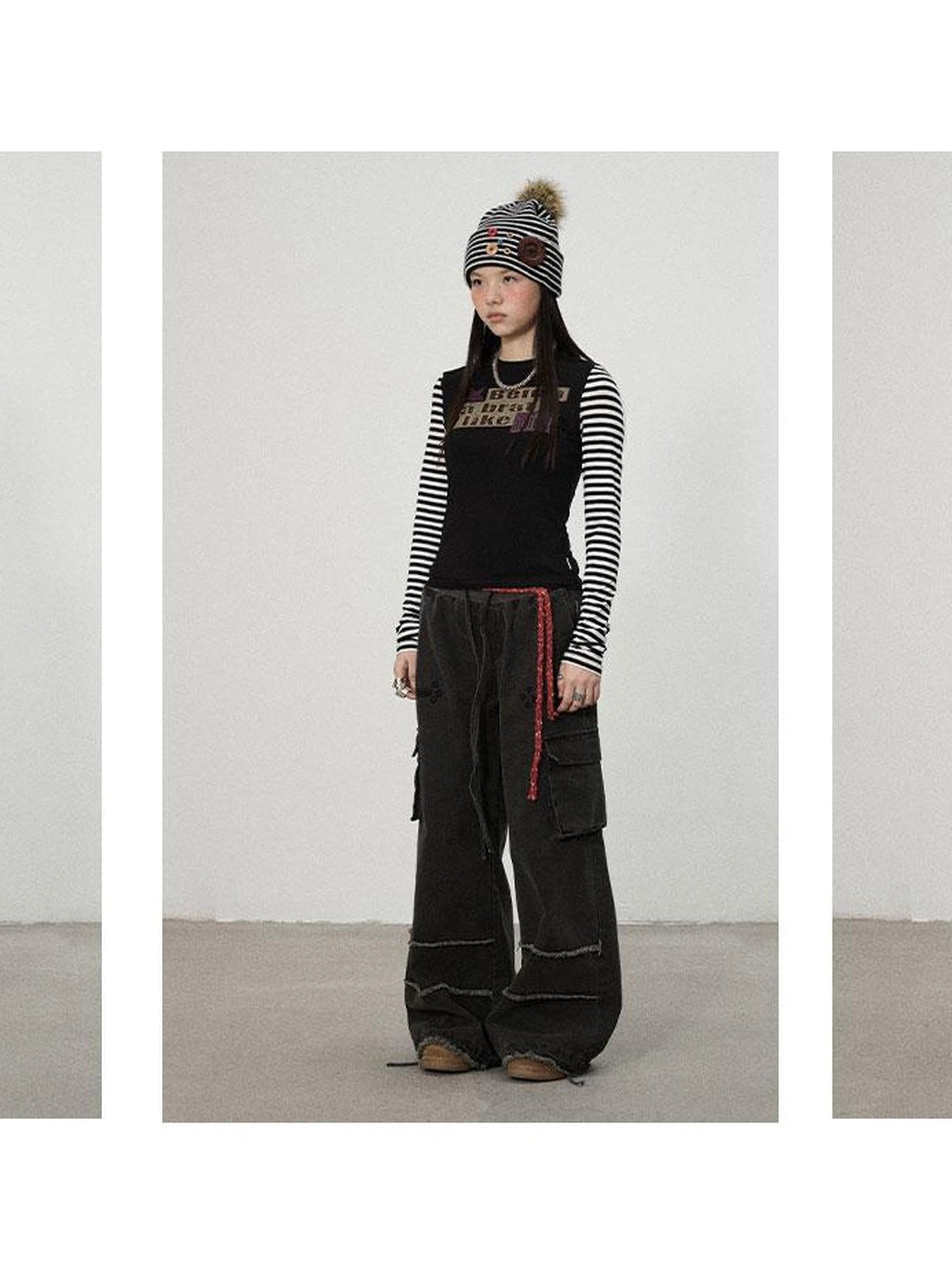 Being A Brat Like A Child Stripe Long Sleeve Top