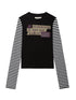 Being A Brat Like A Child Stripe Long Sleeve Top