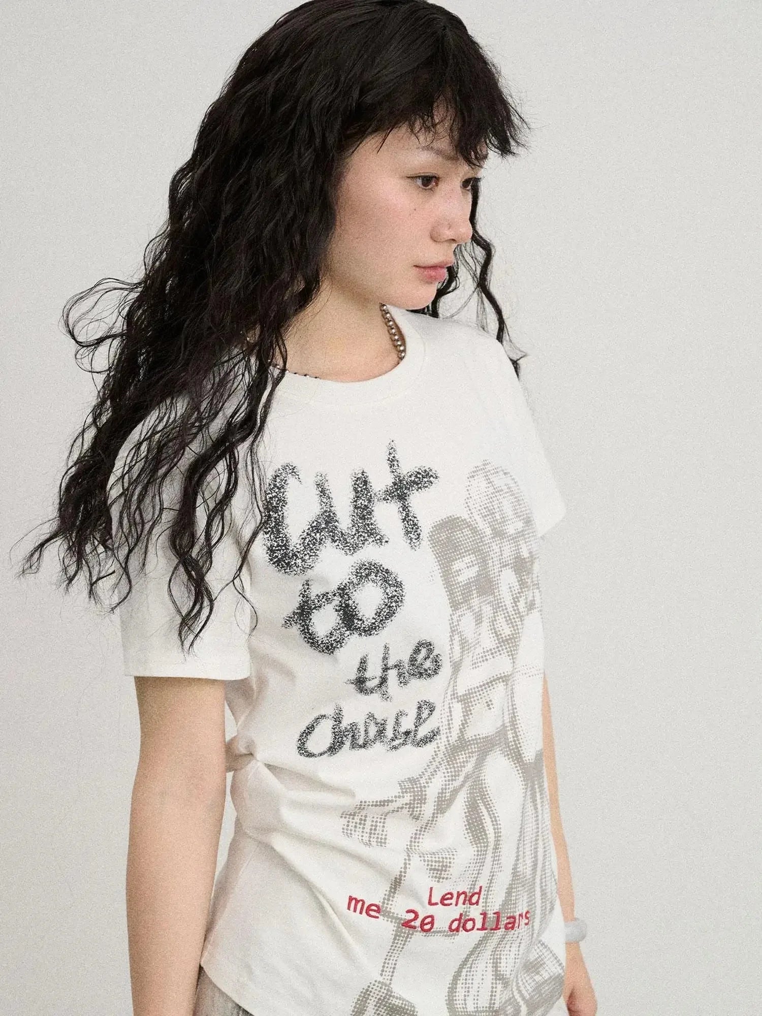 Bestie Borrowed Tee Retro Washed Cotton