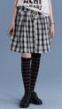 Achihara_Black_White_Check_Embroidered_A_Line_Women&