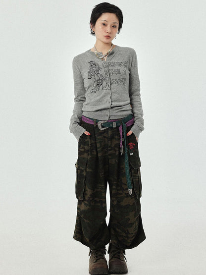 Achihara Blooming Poetry Knit Cardigan