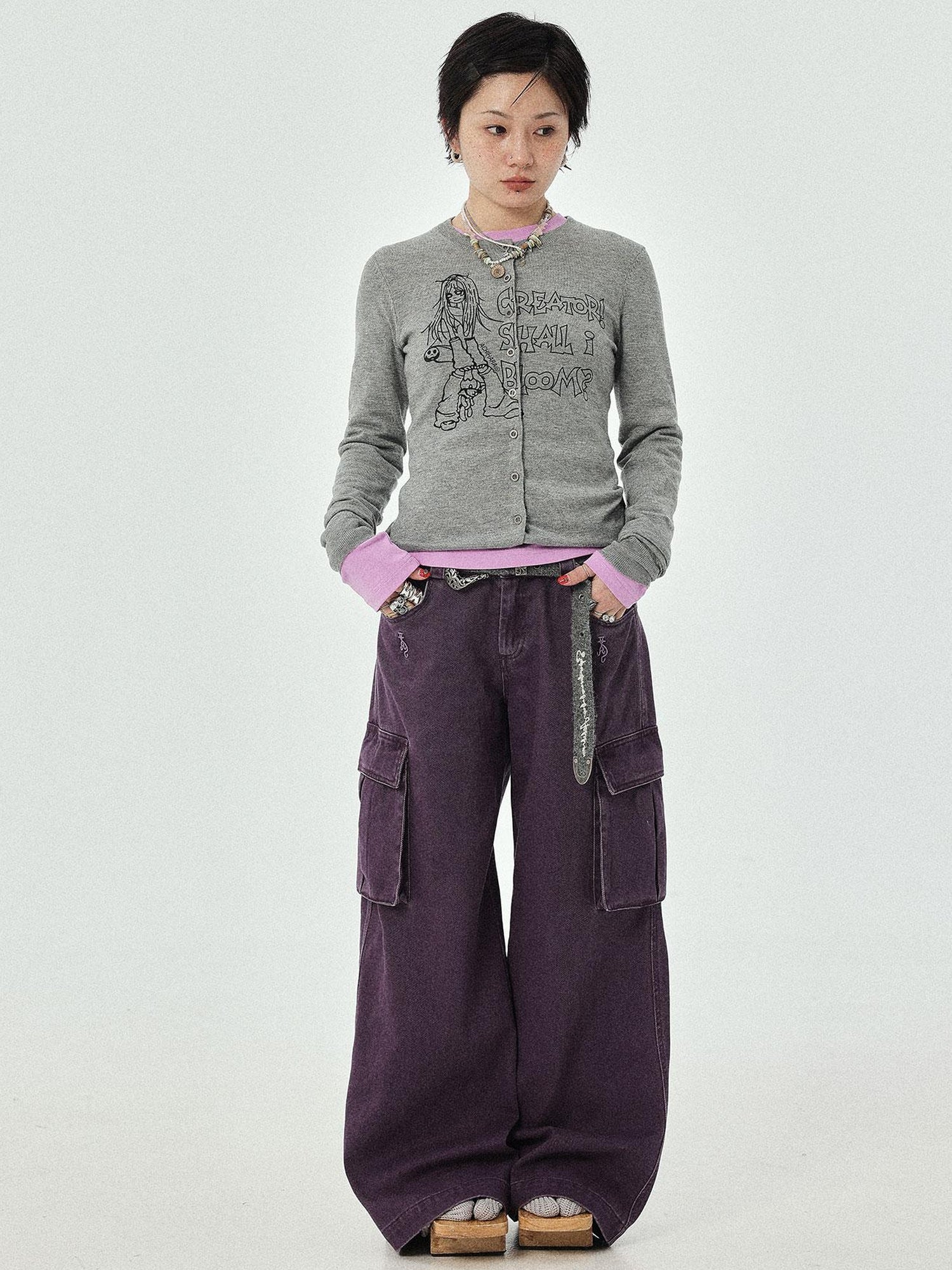Achihara Blooming Poetry Knit Cardigan