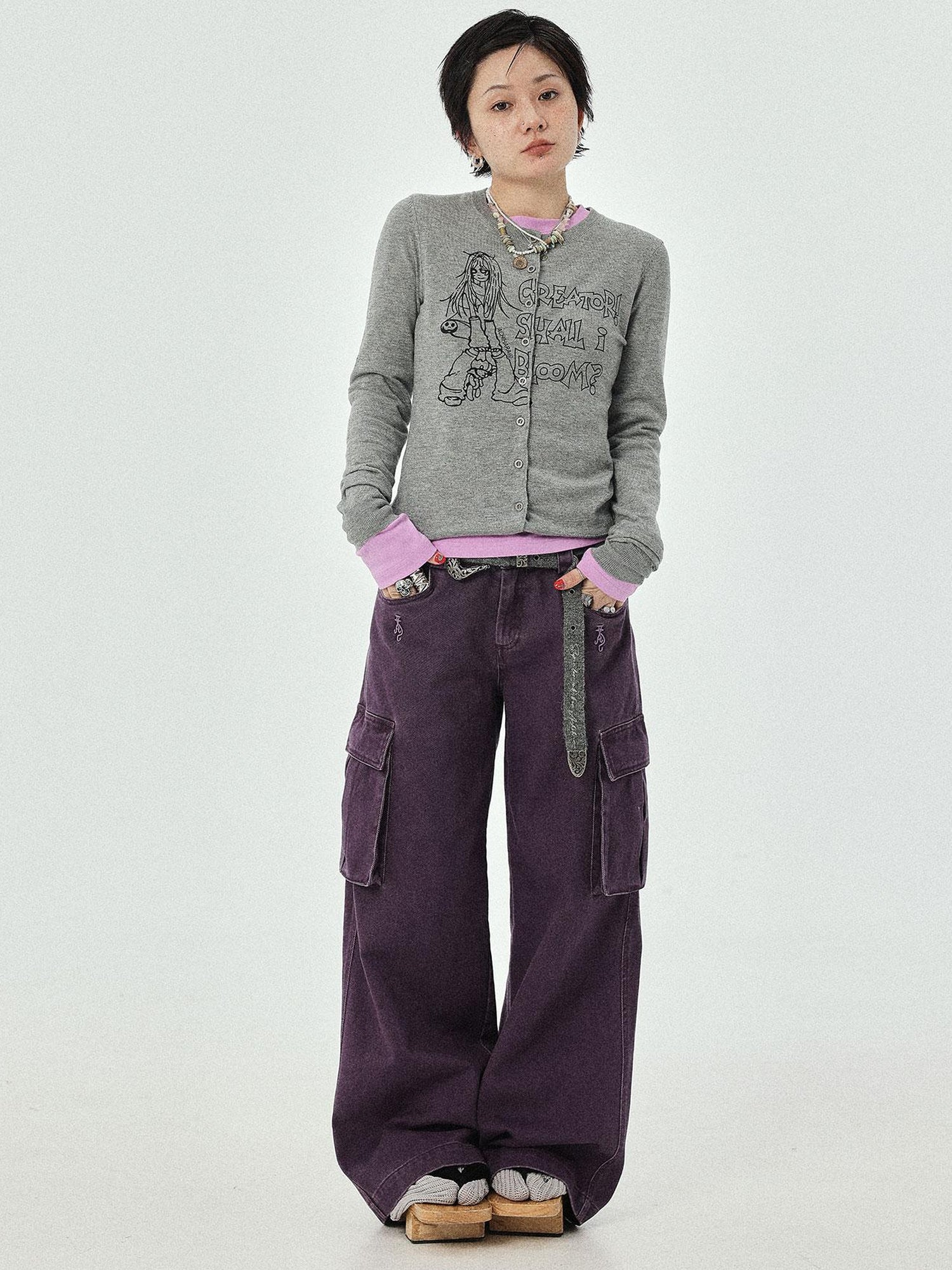 Achihara Blooming Poetry Knit Cardigan