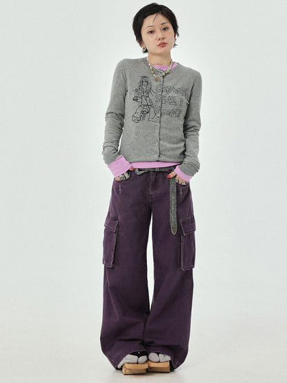 Achihara Blooming Poetry Knit Cardigan