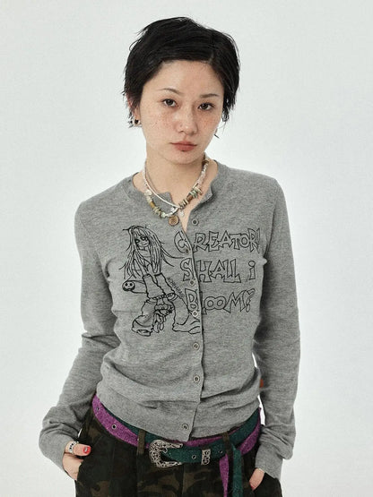 Blooming Poetry Knit Cardigan