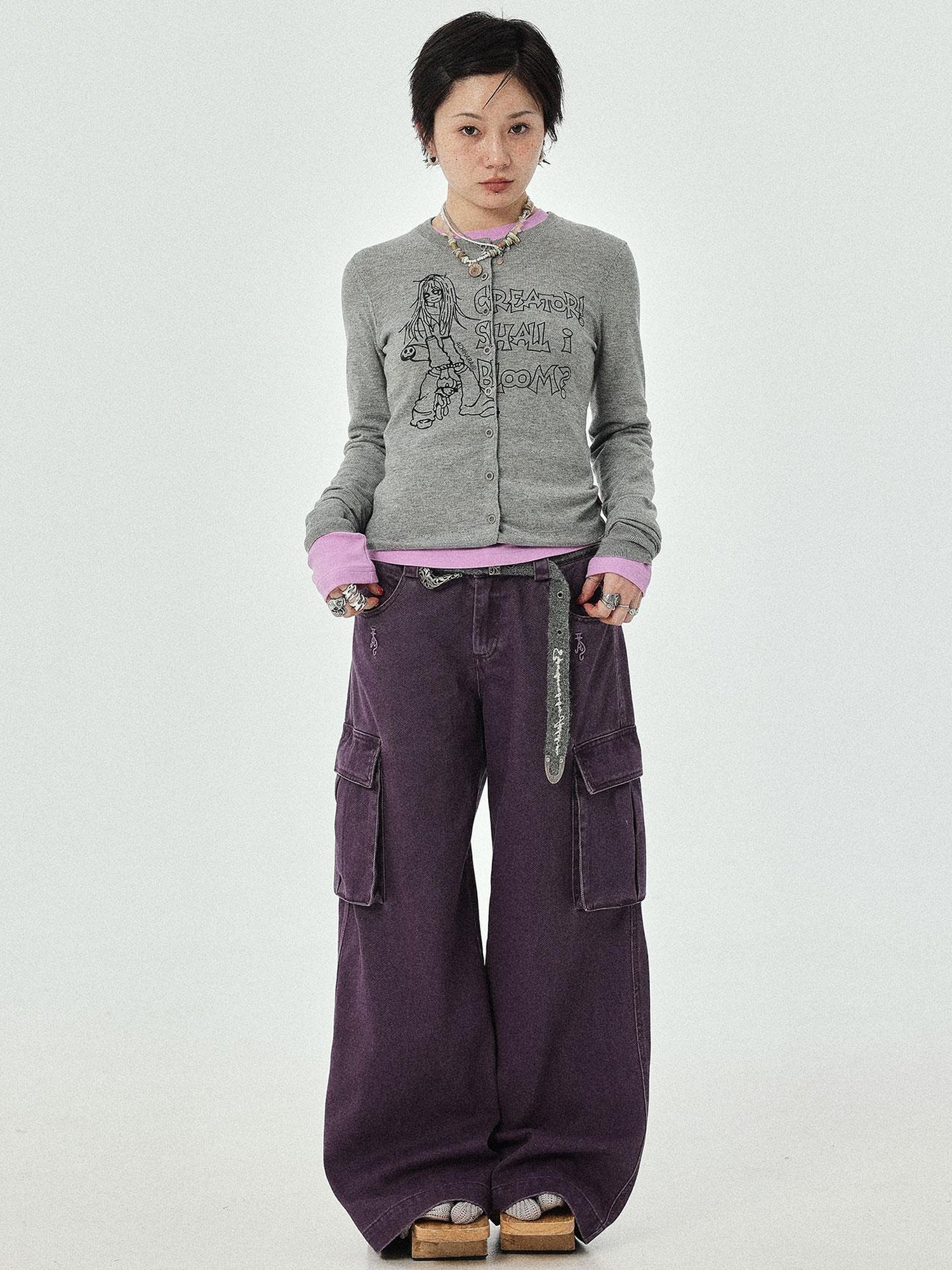 Achihara Blooming Poetry Knit Cardigan
