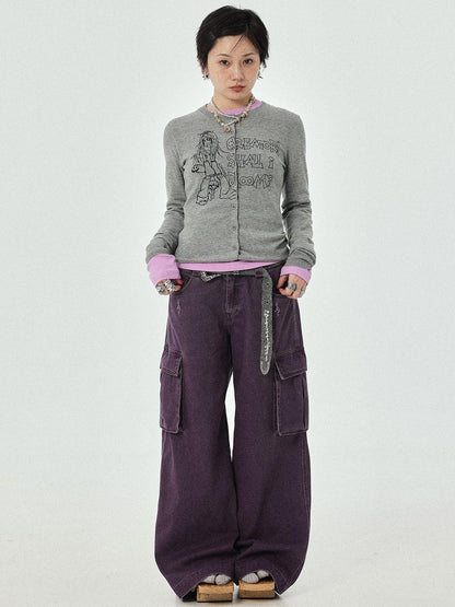 Achihara Blooming Poetry Knit Cardigan