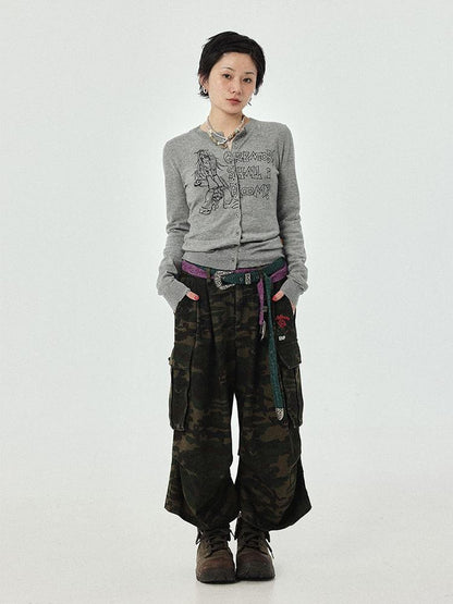 Achihara Blooming Poetry Knit Cardigan