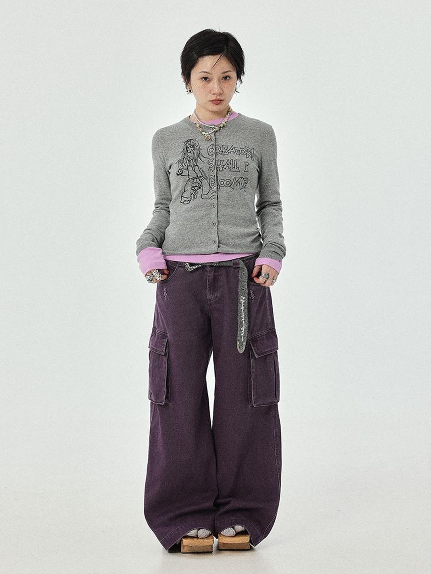 Achihara Blooming Poetry Knit Cardigan