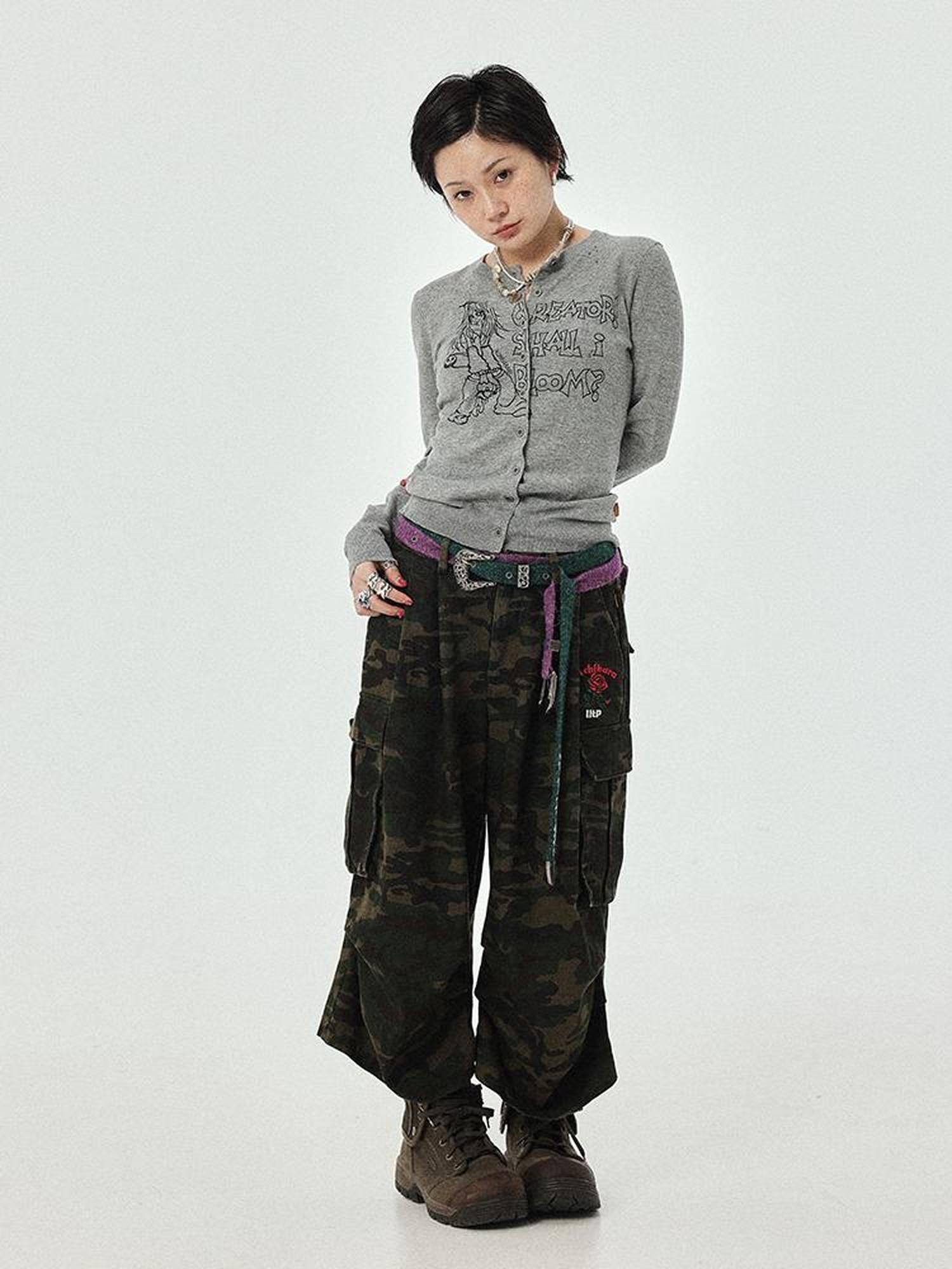 Achihara Blooming Poetry Knit Cardigan