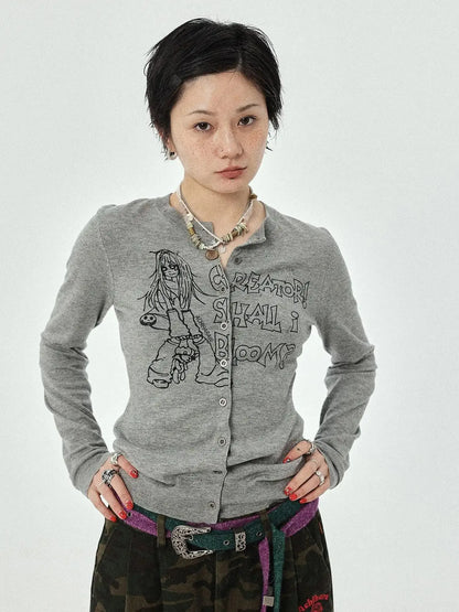 Blooming Poetry Knit Cardigan