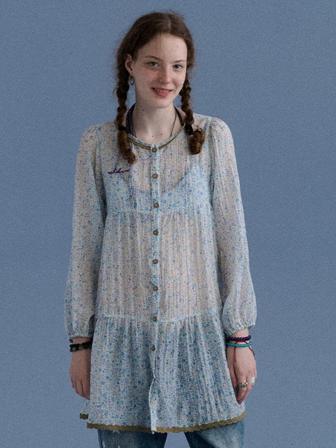 Achihara_Blue_Floral_Lettuce_Edge_Ruched_Women&