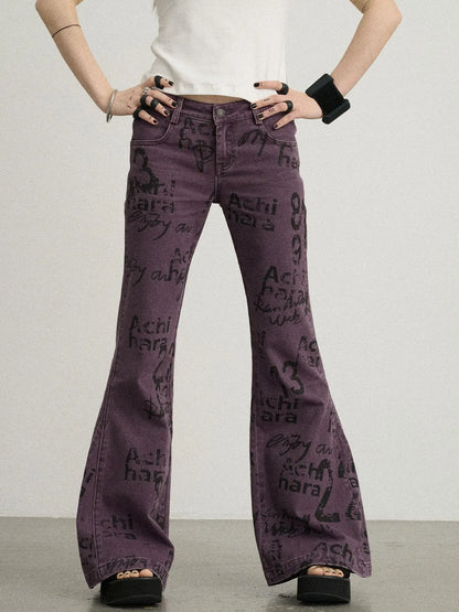 Blueberry Flare Denim Pants