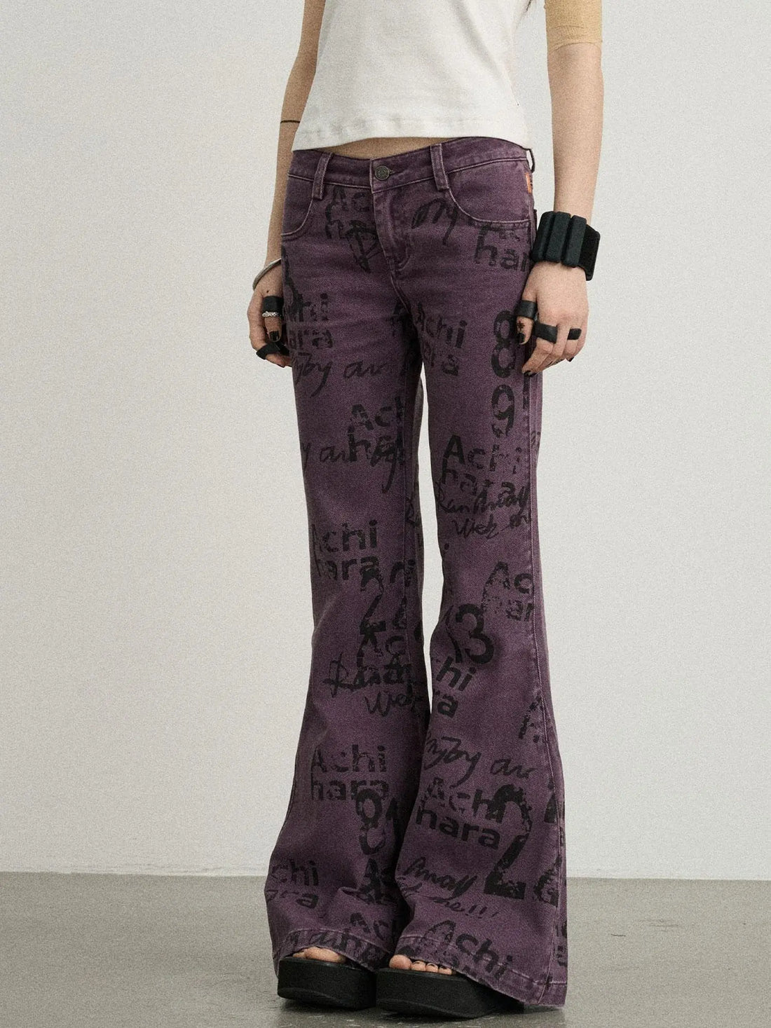 Blueberry Flare Denim Pants