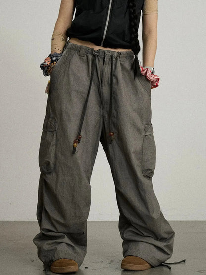 Blurred Focus Wide Leg Trousers