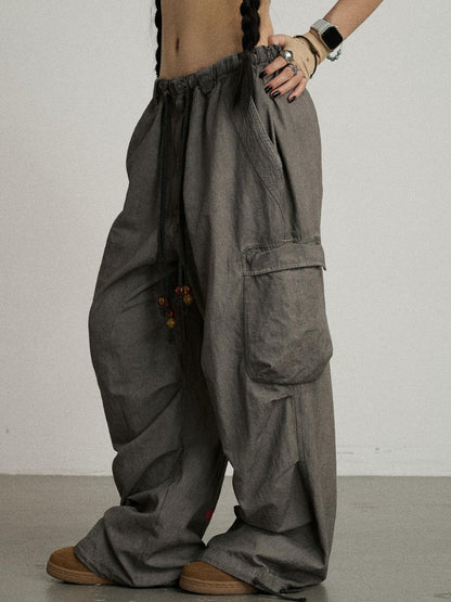 Achihara Blurred Focus Wide Leg Trousers