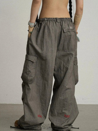 Blurred Focus Wide Leg Trousers