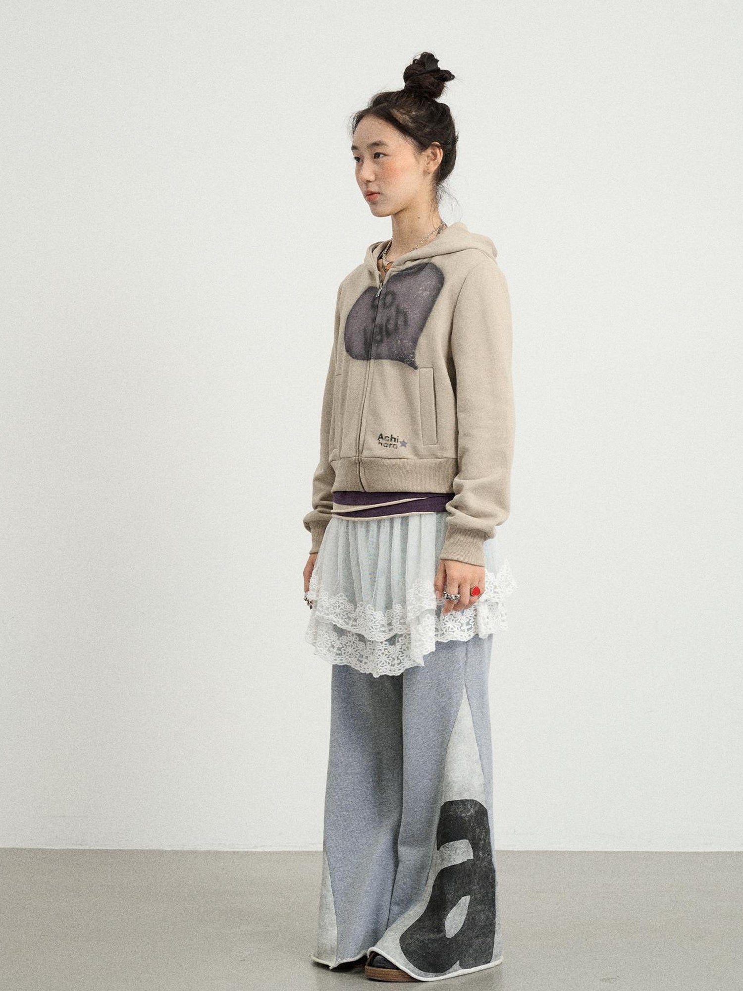 Achihara Boxing Girl Flared Sweatpants
