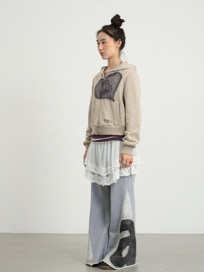Achihara Boxing Girl Flared Sweatpants