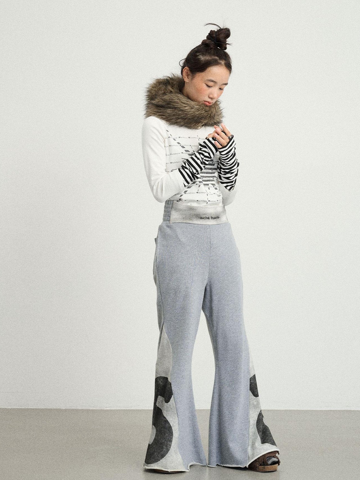 Achihara Boxing Girl Flared Sweatpants
