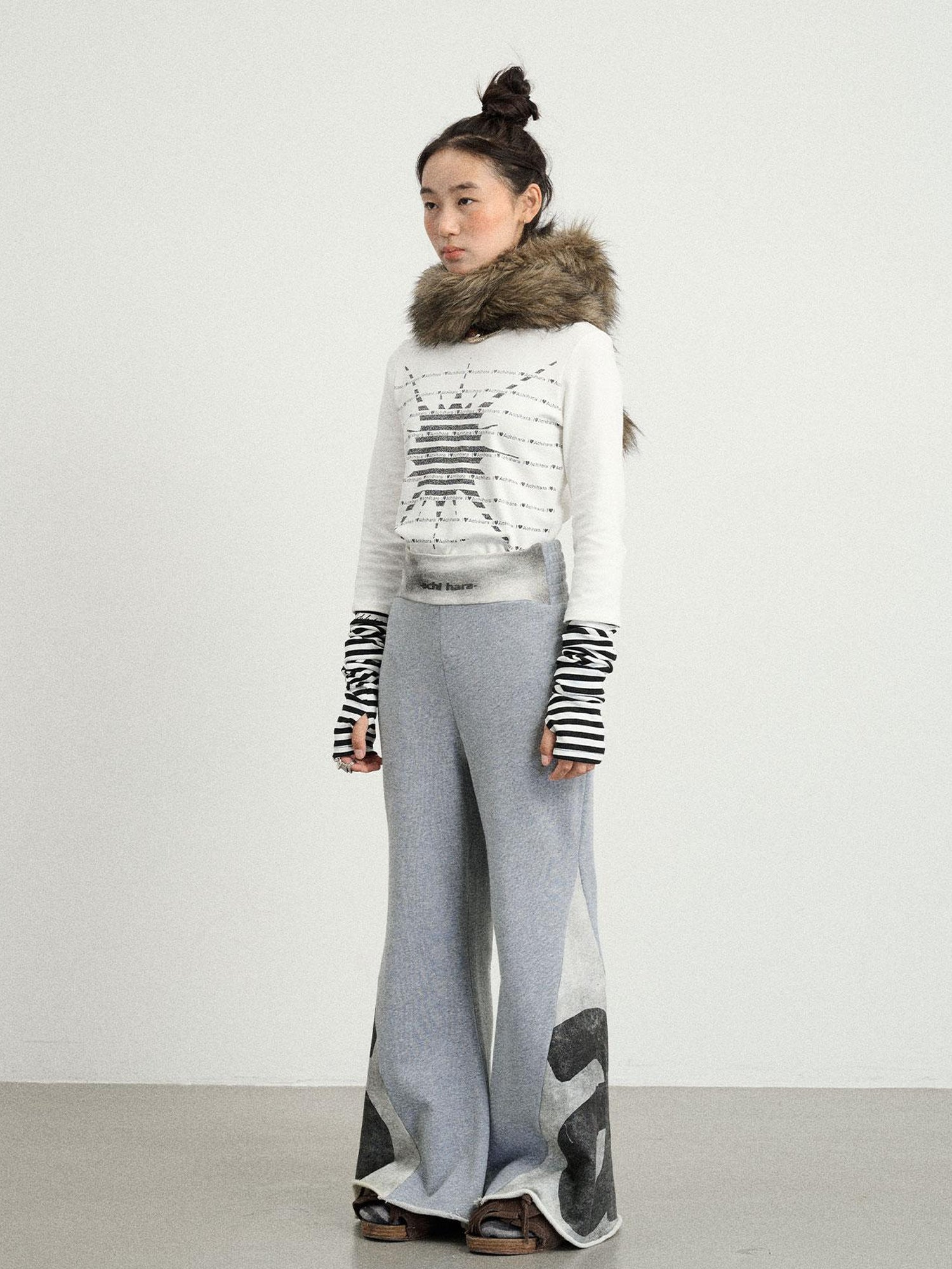 Achihara Boxing Girl Flared Sweatpants