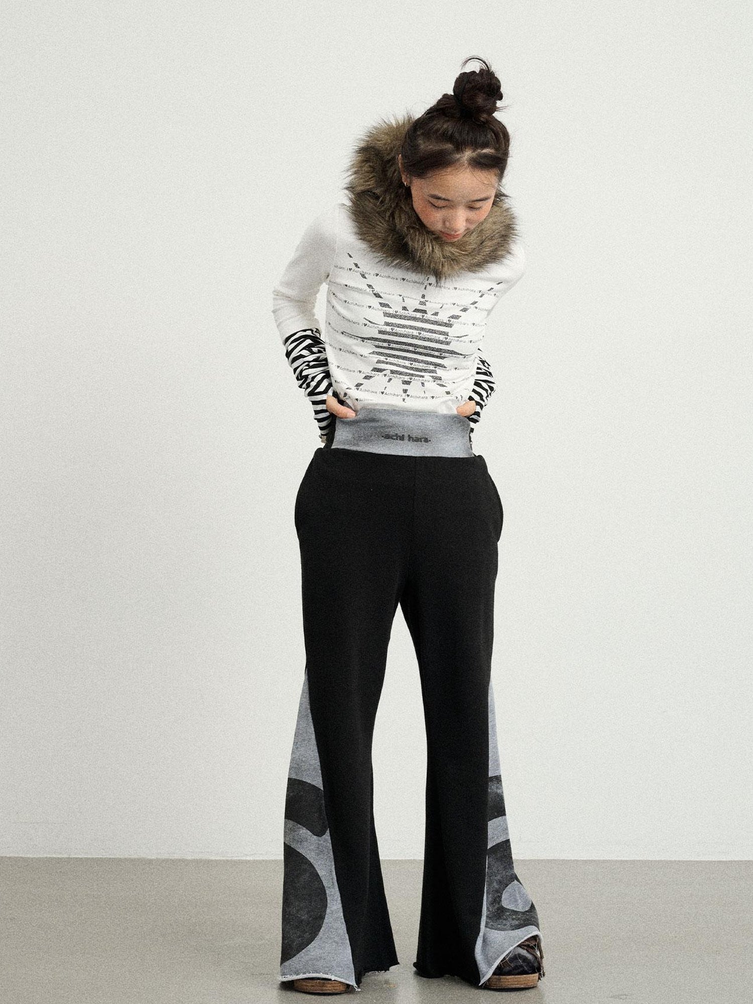 Achihara Boxing Girl Flared Sweatpants